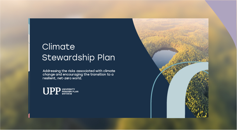 Illustration of UPP's climate stewardship plan