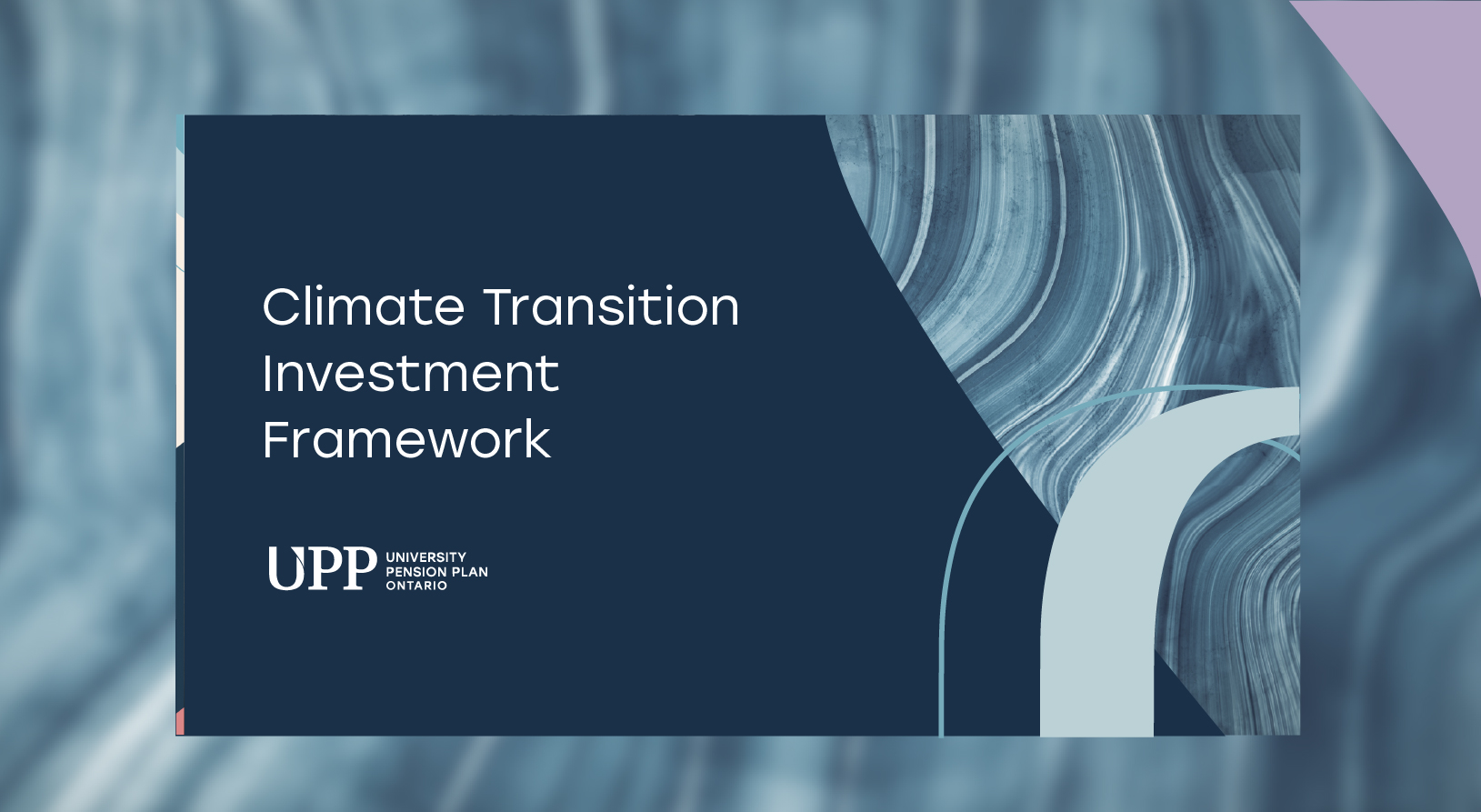 Climate Transition Investment Framework report cover