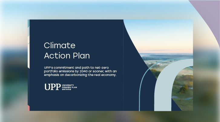 Illustration of UPP's climate action plan
