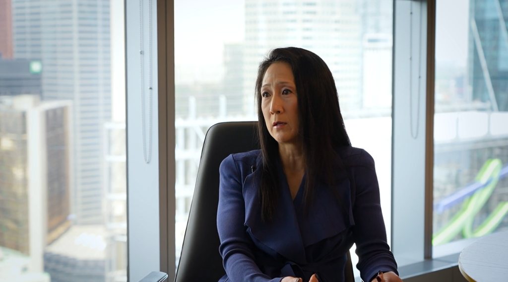 Screenshot of Christine Chen during an interview with Ascend Global Leaders.